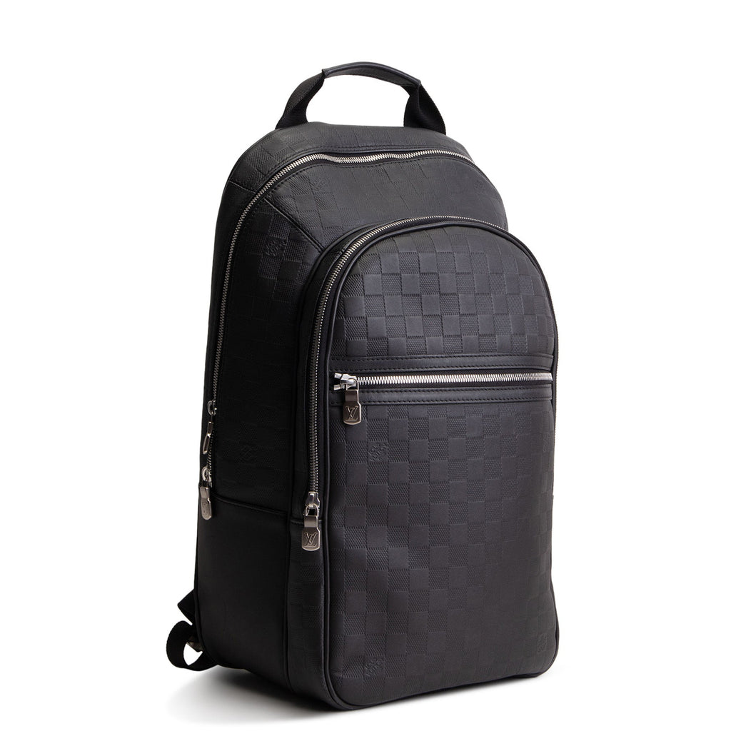 LOUIS VUITTON Damier Infini Michael Backpack - Black