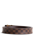 LOUIS VUITTON Damier Ebene LV Initiales 25mm Belt