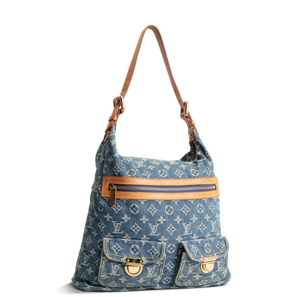LOUIS VUITTON Monogram Denim Baggy GM - Blue