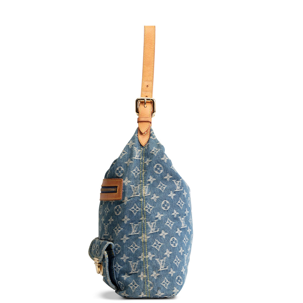 LOUIS VUITTON Monogram Denim Baggy GM - Blue