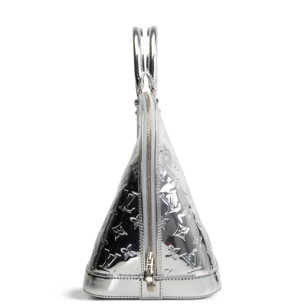 LOUIS VUITTON Monogram Vernis Miroir Alma GM - Silver