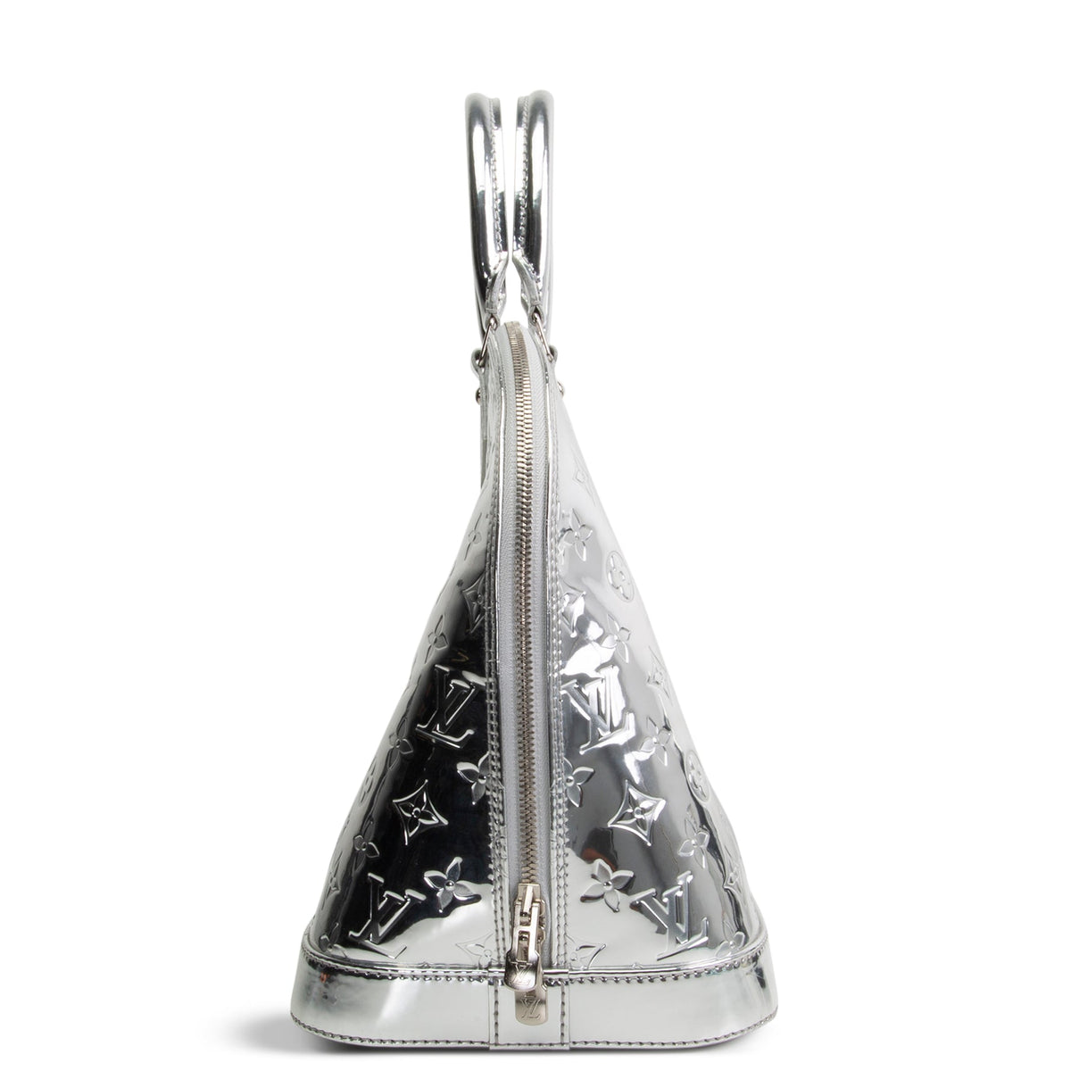 LOUIS VUITTON Monogram Vernis Miroir Alma GM - Silver