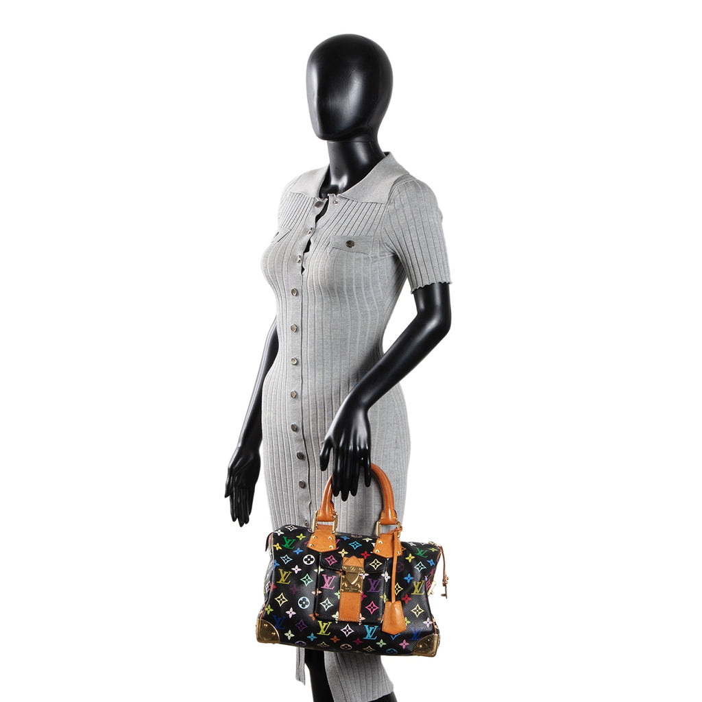 LOUIS VUITTON Monogram Multicolore Speedy 30 - Black