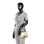 LOUIS VUITTON Lizard Mini Capucines Handle Bag - Brown