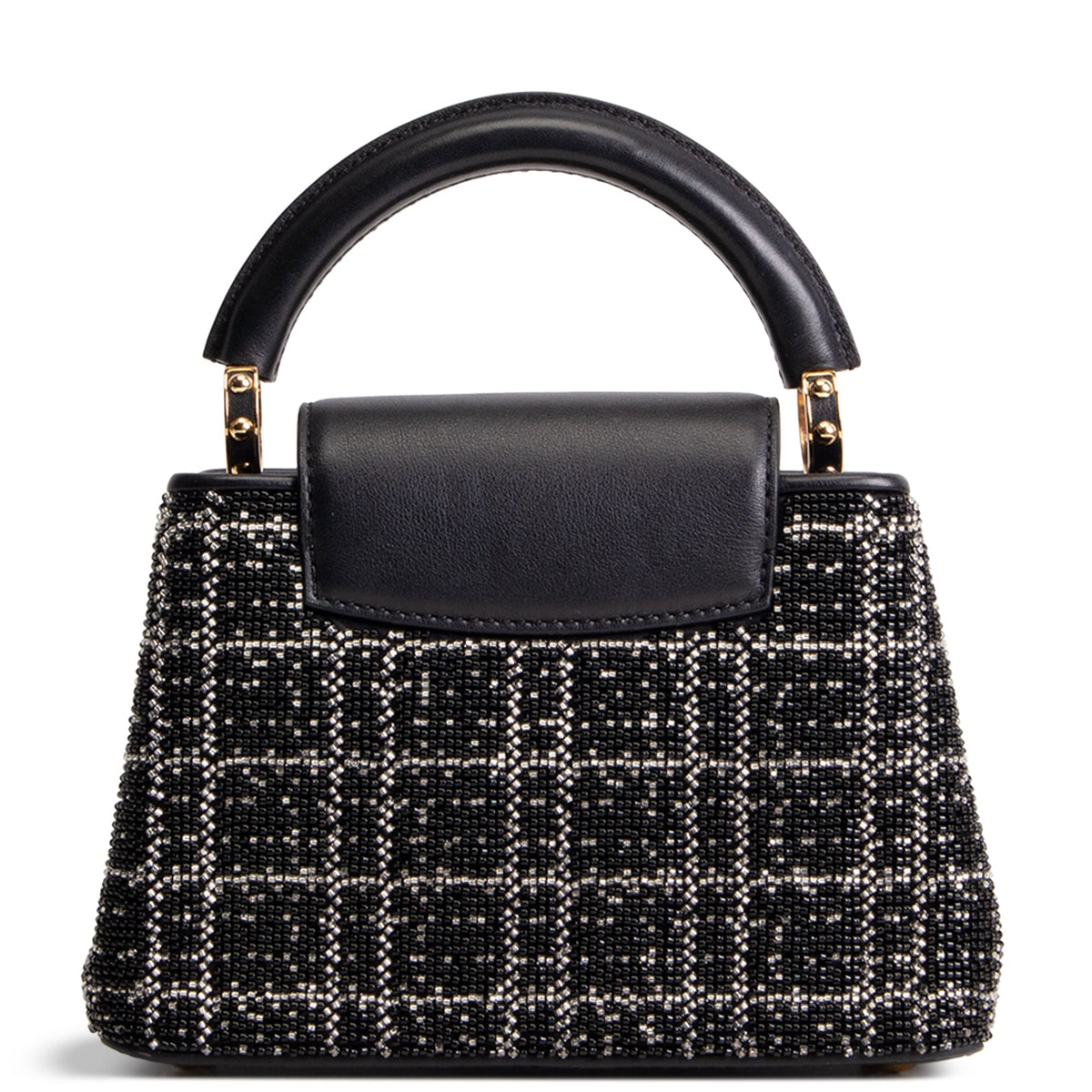 LOUIS VUITTON Beaded Mini Capucines - Black