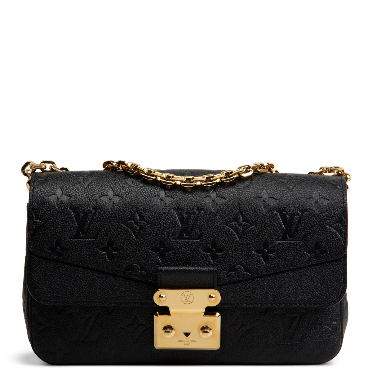 LOUIS VUITTON Monogram Empreinte Marceau Shoulder Bag - Black