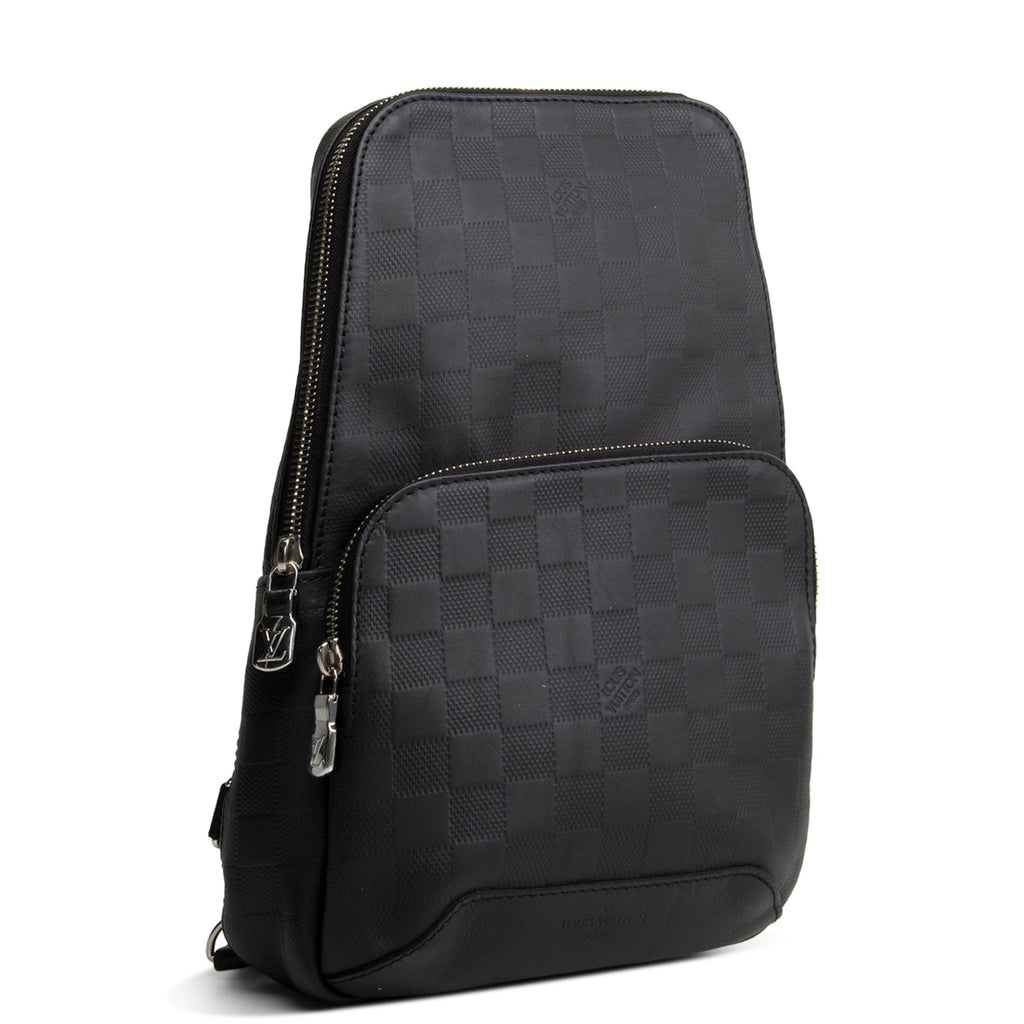 LOUIS VUITTON Damier Infini Avenue Sling - Black