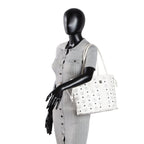 MCM Visetos Small Liz Tote - White