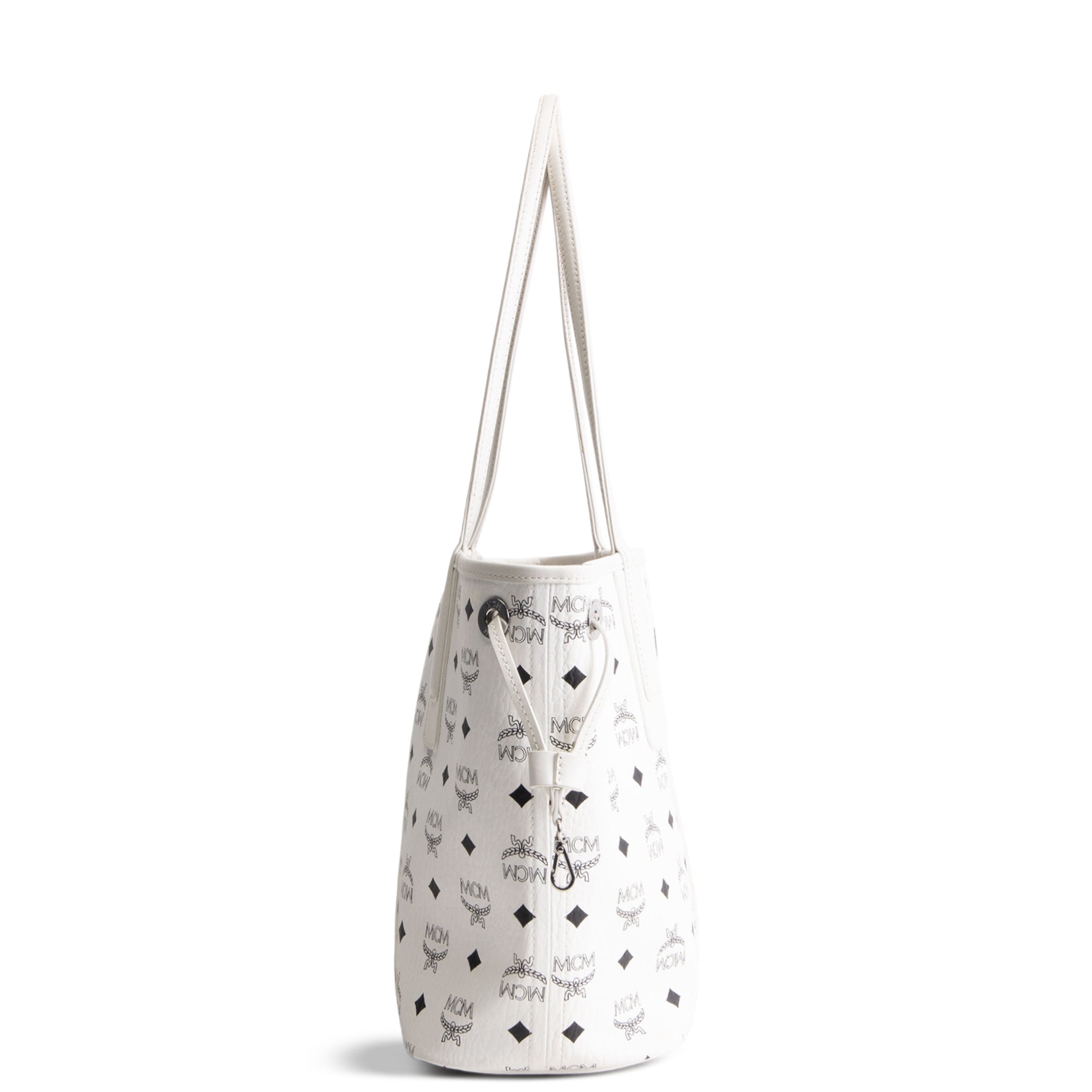 MCM Visetos Small Liz Tote - White