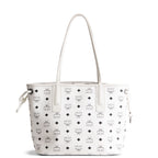 MCM Visetos Small Liz Tote - White