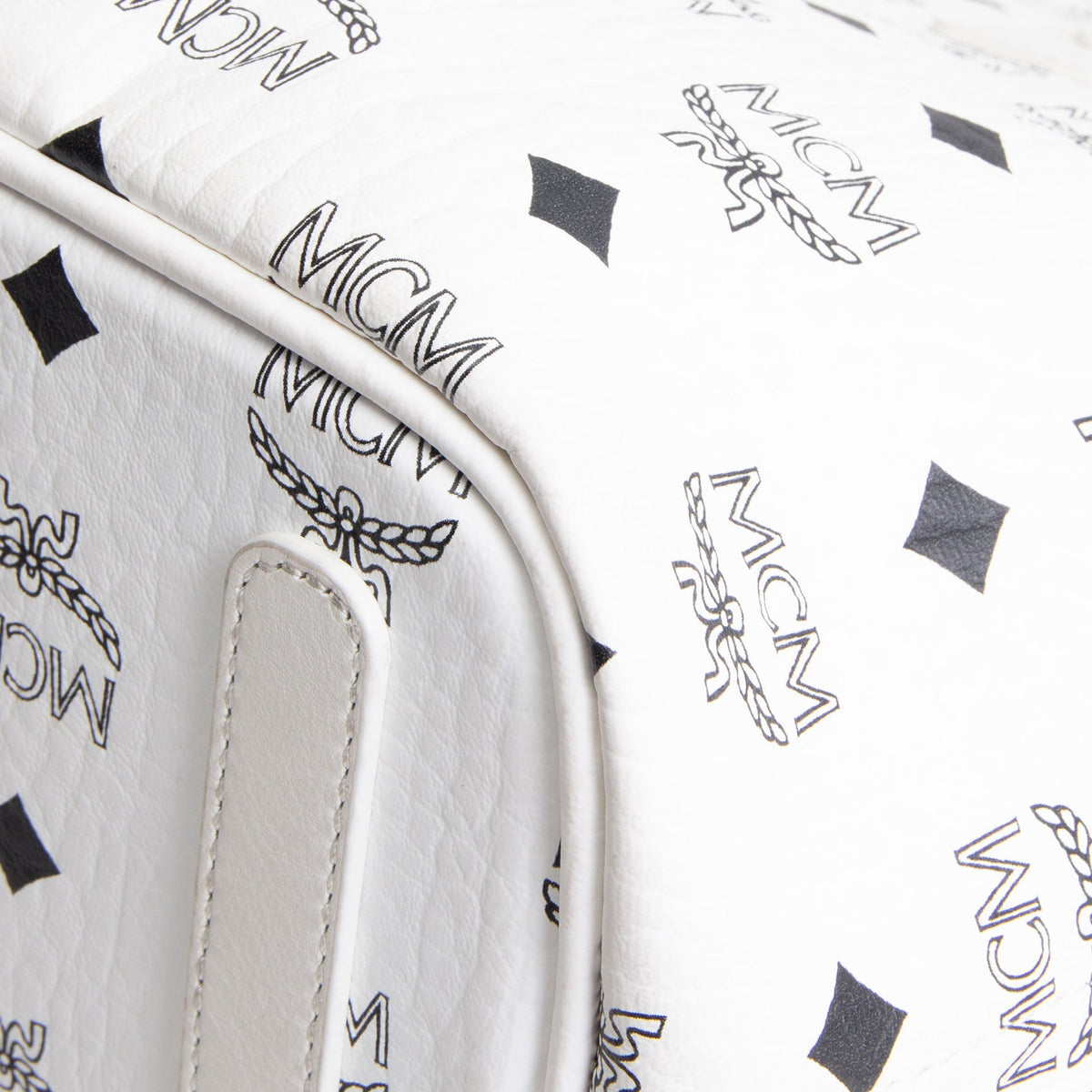 MCM Visetos Small Liz Tote - White