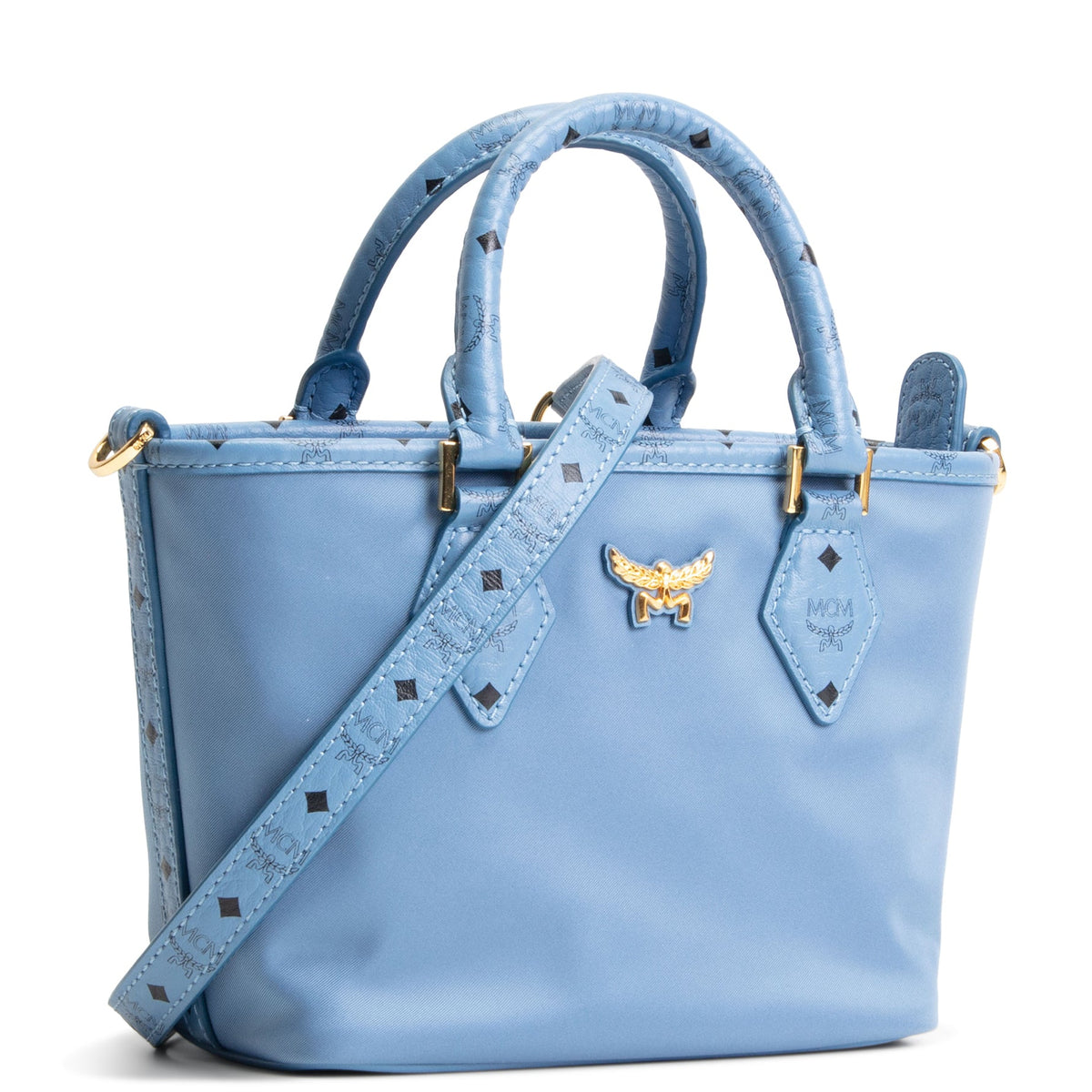 MCM X-Mini Nylon Aren Shopper - Blue