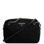 PRADA Tessuto Nylon Impuntu Shoulder Bag - Black