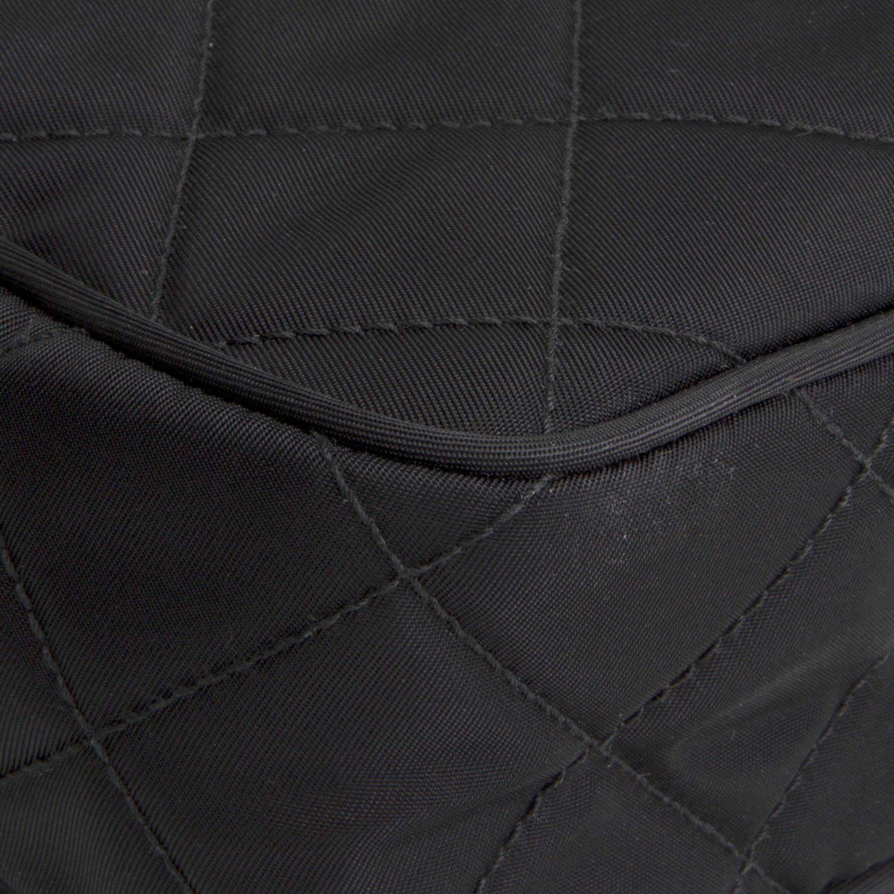 PRADA Tessuto Nylon Impuntu Shoulder Bag - Black