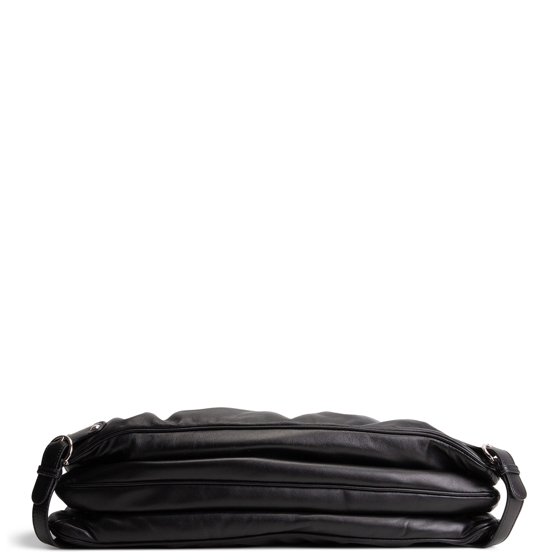 SALVATORE FERRAGAMO XL Leather Shoulder Bag - Black