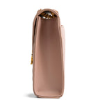 SAINT LAURENT Large Matelasse Monogram Envelope Bag - Peach/Pink