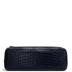 SAINT LAURENT West Hollywood Croc Embossed - Navy