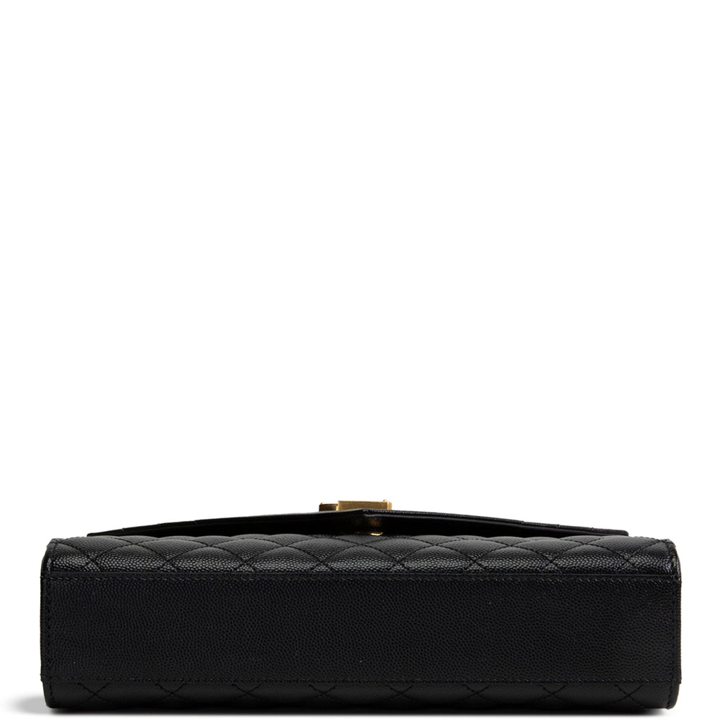 SAINT LAURENT Medium Triquilt Envelope Flap Bag