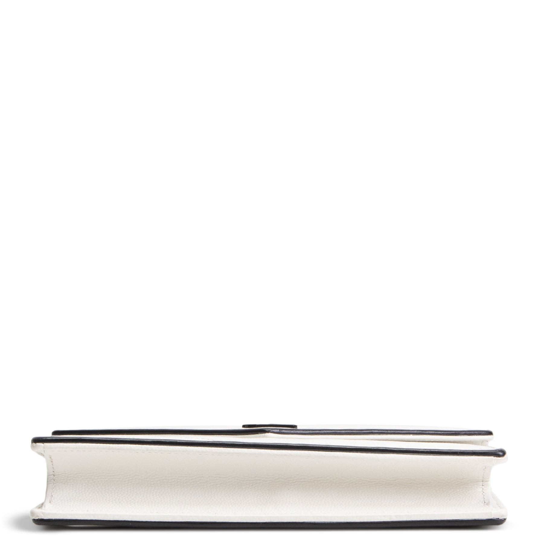 SAINT LAURENT Envelope Wallet on Chain - White w/ Black