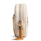 SAINT LAURENT Vinyle Belt Bag - Blanc Vintage
