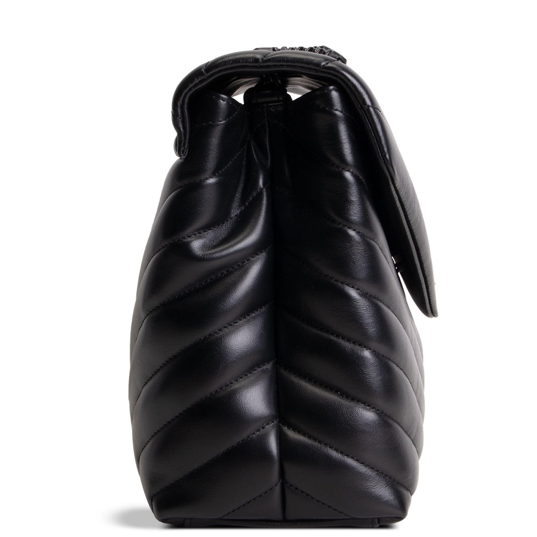 SAINT LAURENT Medium Loulou Shoulder Bag - Black