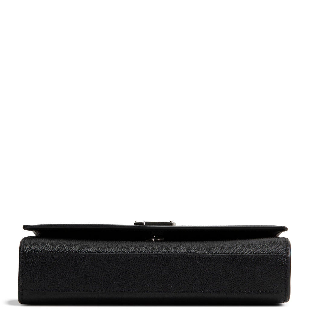 SAINT LAURENT Grain de Poudre Kate Shoulder Bag - Black