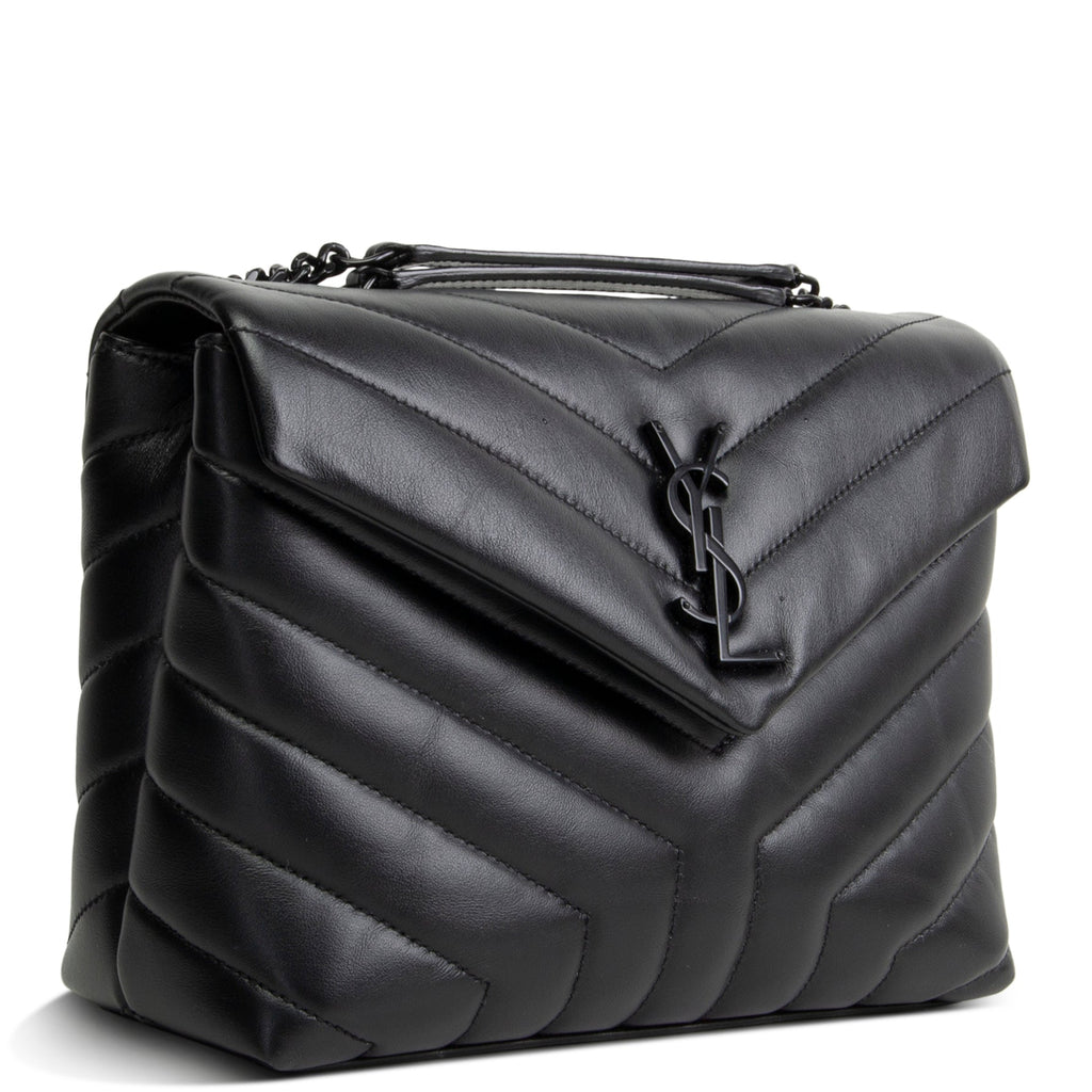 SAINT LAURENT Small Loulou Shoulder Bag  - Black