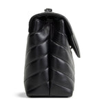 SAINT LAURENT Small Loulou Shoulder Bag  - Black