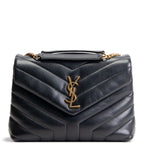 SAINT LAURENT Small Loulou Shoulder Bag - Black - OUTLET FINAL SALE