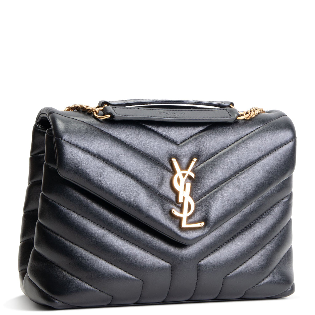 SAINT LAURENT Small Loulou Shoulder Bag - Black - OUTLET FINAL SALE