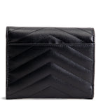 SAINT LAURENT Cassandre Trifold Wallet - Black