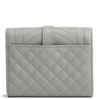 SAINT LAURENT Triquilt Envelope Wallet - Grey